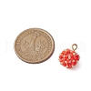 3Pcs 3 Colors Seed Beads Beaded Charms PALLOY-MZ00314-3