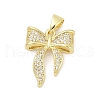 Brass Micro Pave Cubic Zirconia Pendants KK-D317-098B-G-1