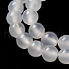 Natural White Agate Round Beads Strand G-L086-6mm-11-4