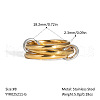 Stainless Steel Interlocking Stackable Rings for Women UZ3433-1-1