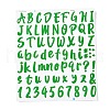 Number & Alphabet & Sign PVC Waterproof Self-Adhesive Sticker DIY-I073-04G-1
