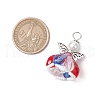 Glass Pearl Beads Pendants PALLOY-MZ00619-03-2