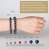 SUNNYCLUE Non-magnetic Synthetic Hematite Round Beads Stretch Bracelets BJEW-PH0001-8mm-22-6