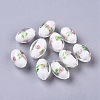 Handmade Silver Foil Glass Lampwork Beads X-LAMP-Q030-02P-1