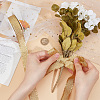 10 Yards Polyester Ribbons with Fringe Edge OCOR-WH0070-120B-3