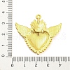Alloy Rhinestone Settings Pendant PALLOY-H132-02G-07-3