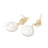 Mother's Day Jewellery Natural Pearl Ear Studs EJEW-P285-06G-2