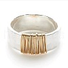 Zinc Alloy Wire Wrapped Finger Rings for Women FS-WG4DD4C-04-3