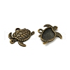 Tibetan Style Alloy Sea Turtle Pendants TIBEP-Q041-029AB-NR-2