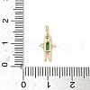 Brass Micro Pave Cubic Zirconia Pendants ZIRC-I356-17G-A09-3