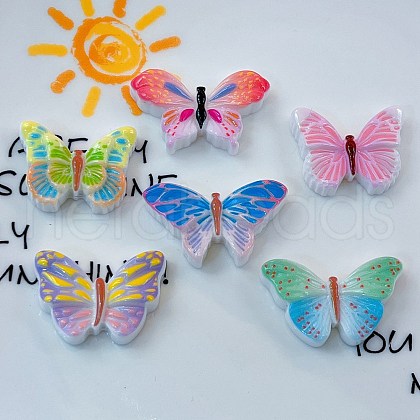 Opaque Resin Enamel Cabochons CRES-D308-05-1