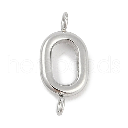 304 Stainless Steel Letter Connector Charms STAS-M108-01P-15-1