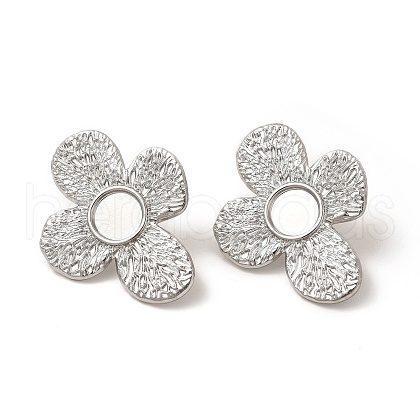 Non-Tarnish 304 Stainless Steel Stud Earrings Findings EJEW-I281-43P-1