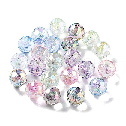 UV Plating Transparent Acrylic Beads MACR-K356-03B-1