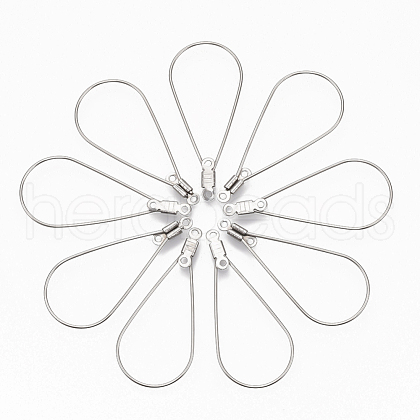 Tarnish Resistant 304 Stainless Steel Wire Pendants STAS-T051-003-1