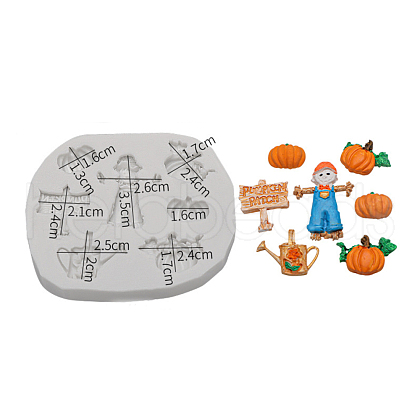 DIY Autumn Ornament Food Grade Silicone Statue Molds DIY-G054-B03-1