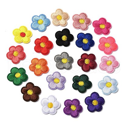 Polyester Embroidery Cloth Iron On/Sew On Patches DIY-U009-01-1