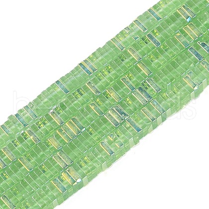 Electroplate Glass Beads Strands GLAA-B023-01A-10-1