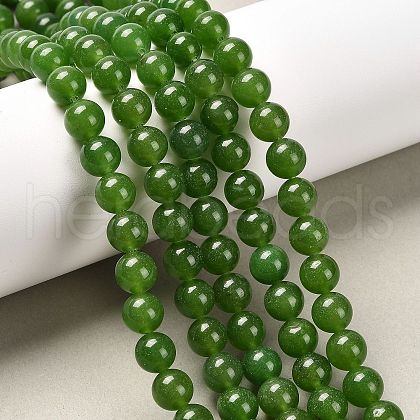 Natural TaiWan Jade Bead Strands G-F342-03-8mm-1