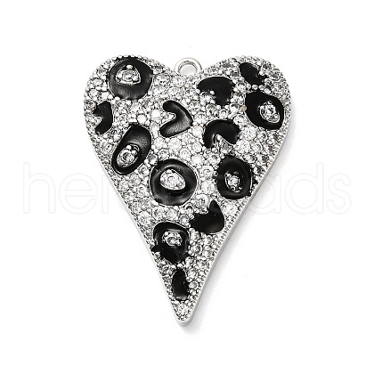 Brass Micro Pave Cubic Zirconia Pendants KK-L229-077B-P-1