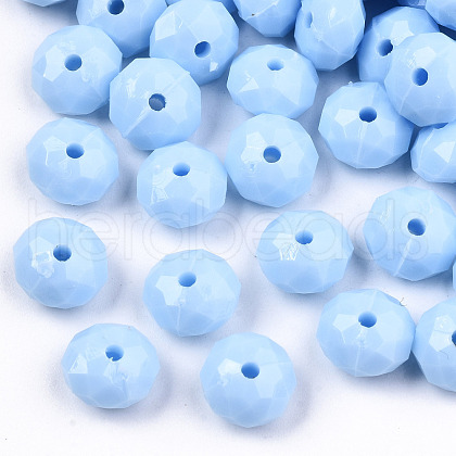 Opaque Acrylic Beads SACR-T356-01B-1