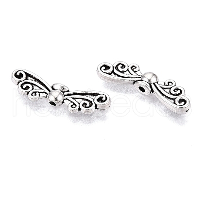 Tibetan Style Alloy Beads TIBEB-ZX018-01AS-1-RS-1