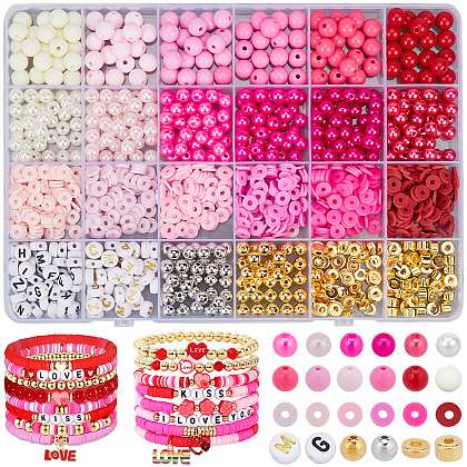 2220Pcs Handmade Polymer Clay CCB Beads Kits DIY-WH20001-56-1