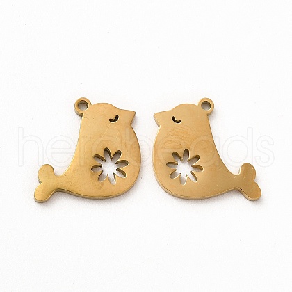 Ion Plating(IP) 304 Stainless Steel Pendants STAS-M089-34G-1