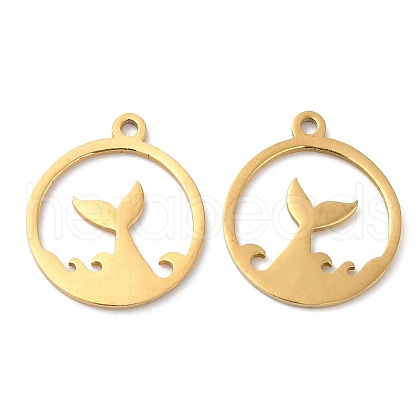 201 Stainless Steel Pendants STAS-A084-07G-1