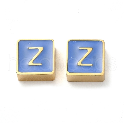 304 Stainless Steel Enamel Beads STAS-L022-293G-Z-1