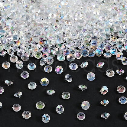 SOFPLATE 4 Sets Acrylic Rhinestone Pointed Back Cabochons GACR-SP0001-02B-1