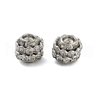 Rack Plating Brass Crystal Rhinestone Beads KK-S379-28P-1