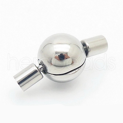 304 Stainless Steel Box Clasps PW-WGA375E-06-1