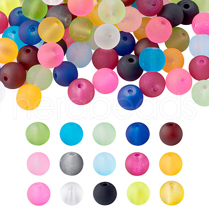 1Box 15 Color Transparent Glass Beads GLAA-X0011-02-1