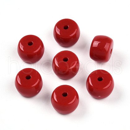 Opaque Acrylic Beads SACR-T017-35F-1