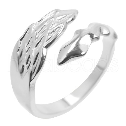 Non-Tarnish Vintage Stainless Steel Wing Couple Rings RM5946-1-1