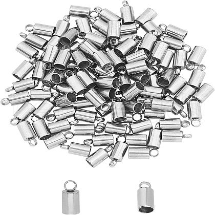 Unicraftale 304 Stainless Steel Cord Ends STAS-UN0016-35A-P-1