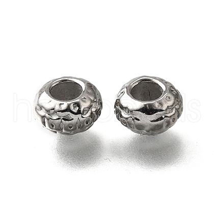 304 Stainless Steel Corrugated Beads STAS-V009-12D-P-1