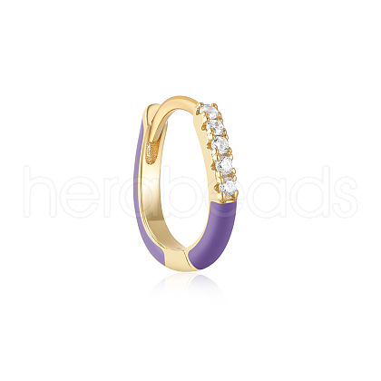 925 Sterling Silver Star Hoop Earrings YI3792-8-1