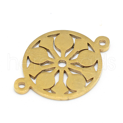 PVD Vacuum Plating 201 Stainless Steel Connector Charms STAS-T008-169-01-1
