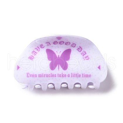 Butterfly Pattern PVC Claw Hair Clips PHAR-M013-02A-1