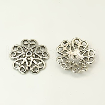 Tibetan Style Alloy Bead Caps K08YD041-1