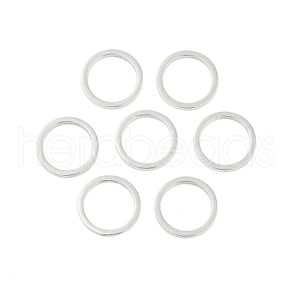 Rack Plating Brass Linking Rings KK-P286-01A-S-1