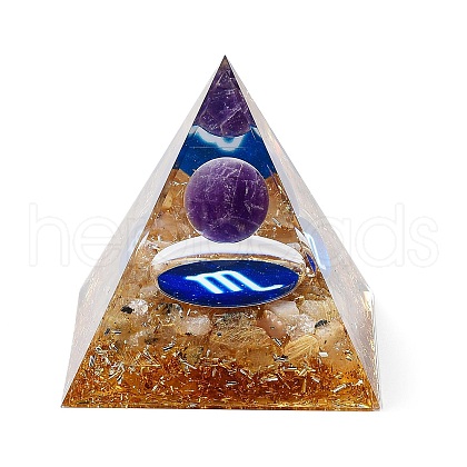 Orgonite Pyramid Resin Energy Generators DJEW-D013-05C-1