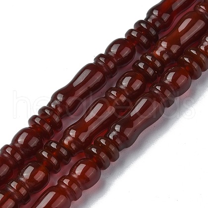 Natural Carnelian(Dyed & Heated) Beads Strands G-C135-B01-01-1