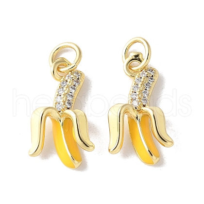 Brass Micro Pave Cubic Zirconia Pendants KK-A252-26B-G-1