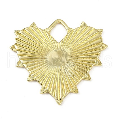 Textured Brass Pendants X-KK-M322-19G-1