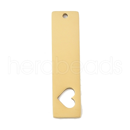 304 Stainless Steel Pendants STAS-D365-02G-1