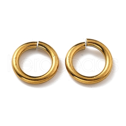 Ion Plating(IP) 304 Stainless Steel Open Jump Rings STAS-M081-02G-04-1