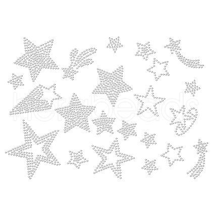 Glass Hotfix Rhinestone DIY-WH0303-172-1